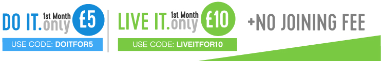 Get your first month of DO IT membership for only £5 with code DOITFOR5 or LIVE IT for £10 with code LIVEITFOR10
